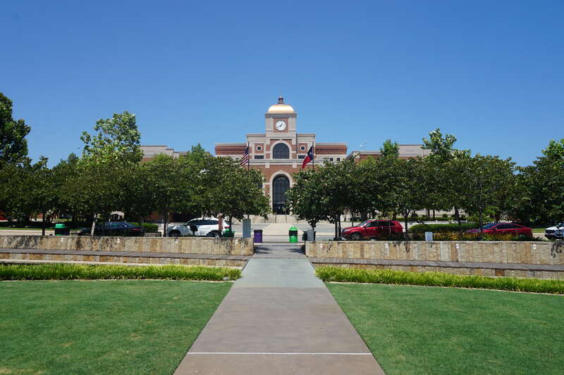 Wayne Ferguson Plaza in Lewisville, Texas (United States).