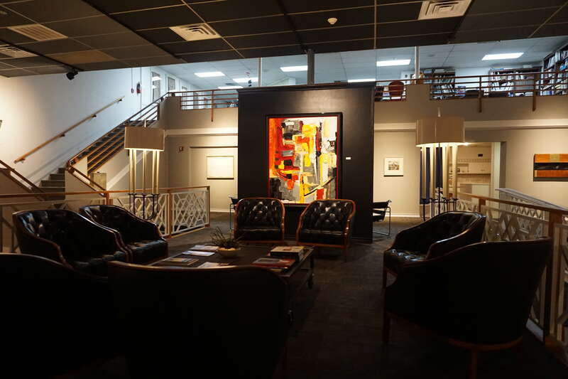 The Garland Proscenium inside the Longview Museum of Fine Arts in Longview, Texas (United States).