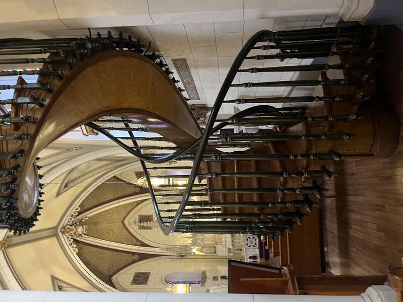 The “miraculous” staircase of Loretto Chapel in Santa Fe, New Mexico