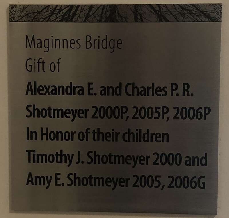 Maginnes Bridge Plaque