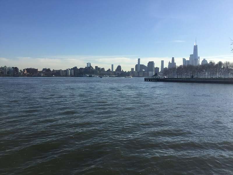 The Manhattan skyline seen from Hoboken