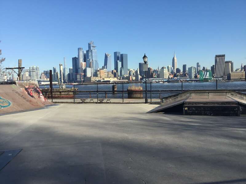 The Manhattan skyline seen from Hoboken