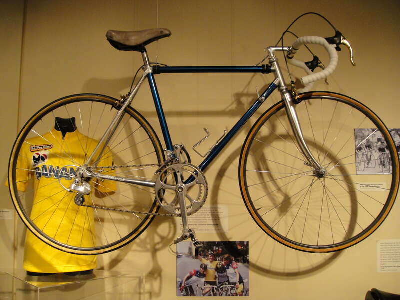 The bicycle ridden by winner Marianne Martin in the 1984 Tour de France Féminin. Pictured in the exhibition "Bicycles! 150 Years of Gears" held April 24 - July 3, 2010 at Longmont Museum &amp; Cultural Center 400 Quail Road Longmont, CO, 80501