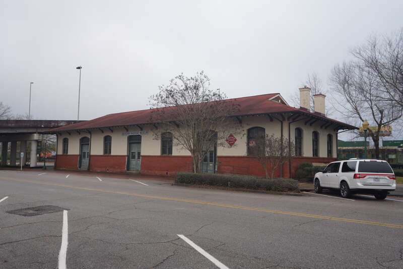 The Meridian Railroad Museum at Union Station in Meridian, Mississippi (United States).