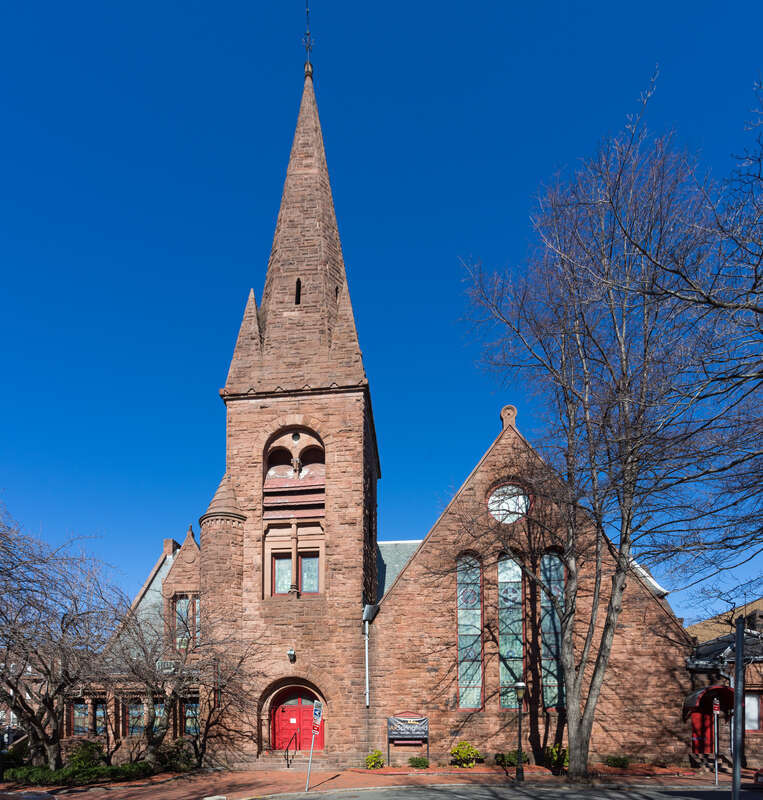 North Congregational Church in Springfield, designed by H.H. Richardson.