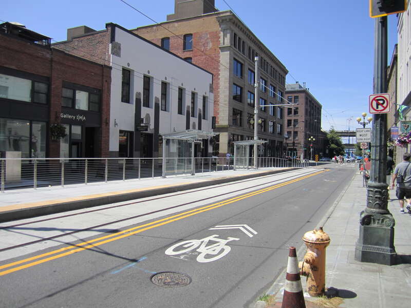 Occidental streetcar stop