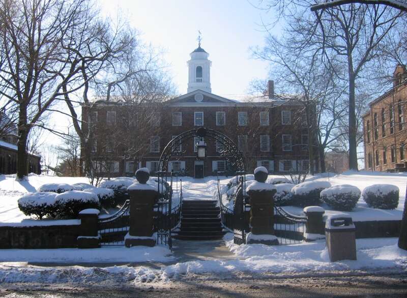 Old Queens, at Rutgers University, on a wintry day, as photographed by en:User:Rickyrab. Please refer to the bottom of Rickyrab's user page for licensing terms.