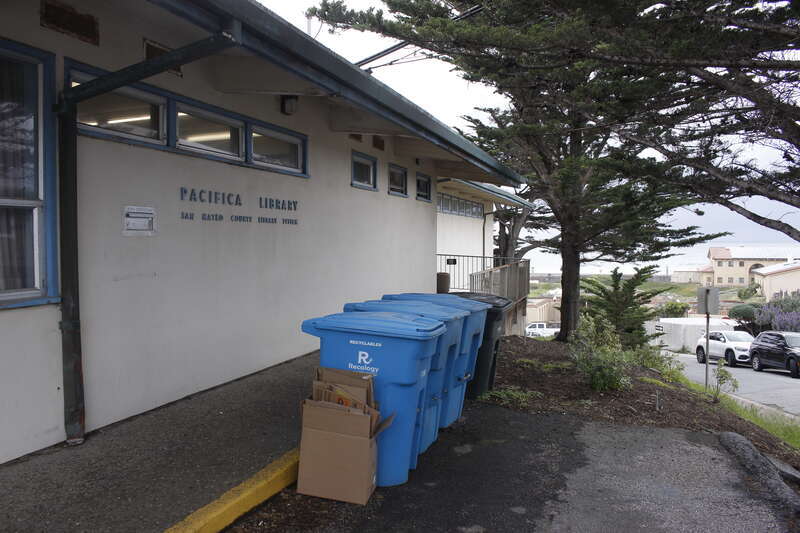 Pacifica-Sharp Park Library at 104 Hilton Way in April 2024.