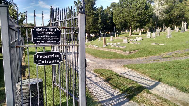 Cedar Hill Cemetery, S of E. Constance Rd. Suffolk