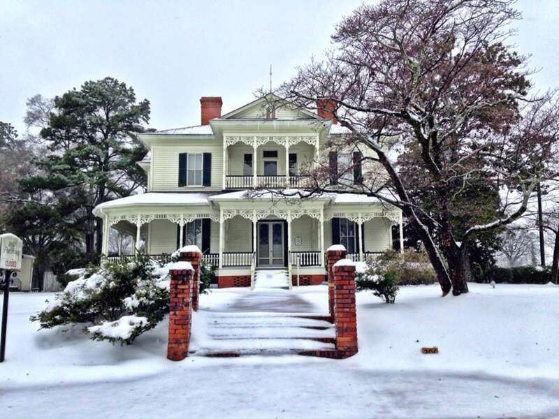 The Edgar Allan Poe House in Fayetteville, NC in 1897 by local business Edgar Allan Poe (not the famous writer).  The home was lived in by the family until the 1980's.  The house has been restored to how it would have looked in the Victorian age and