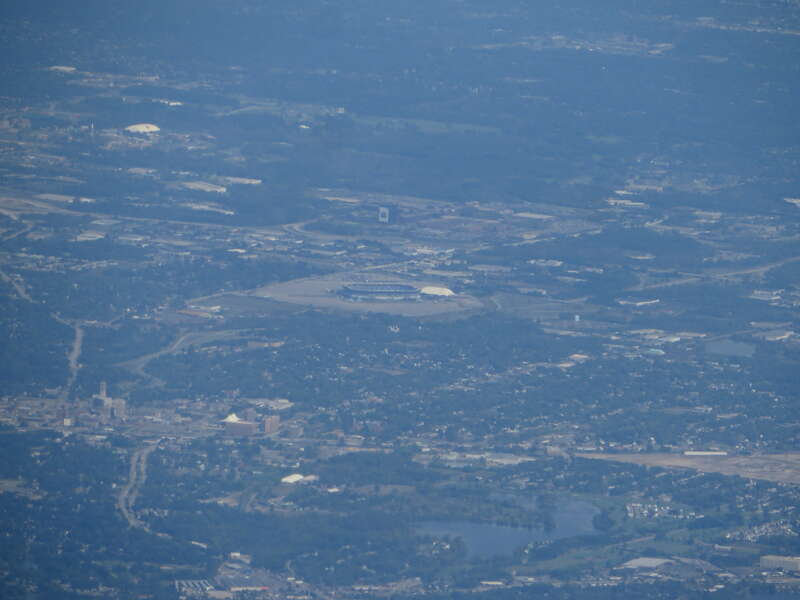The Pontiac Silverdome, formerly known as the Silverdome, was a stadium located in Pontiac, Michigan, United States. It opened in 1975 and sits on 127 acres (51 ha) of land. When the stadium opened, it featured a fiberglass fabric roof held up by air