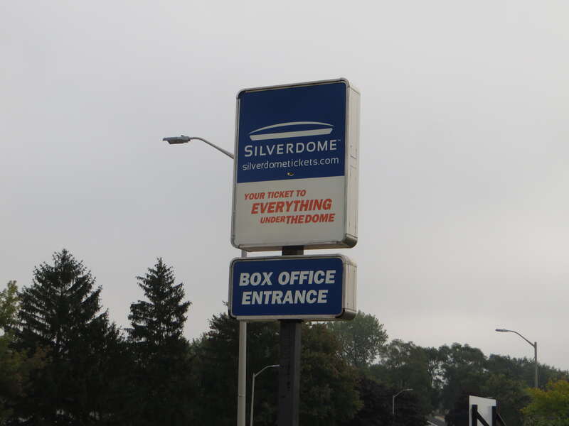 The Pontiac Silverdome, formerly known as the Silverdome, was a stadium located in Pontiac, Michigan, United States. It opened in 1975 and sits on 127 acres (51 ha) of land. When the stadium opened, it featured a fiberglass fabric roof held up by air