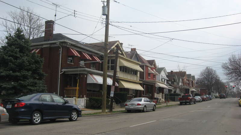 Houses on the eastern side of the 1900 block of Scott Boulevard (Kentucky Route 17) in Covington, Kentucky, United States.  This block is part of the Austinberg Historic District, a historic district that is listed on the National Register of