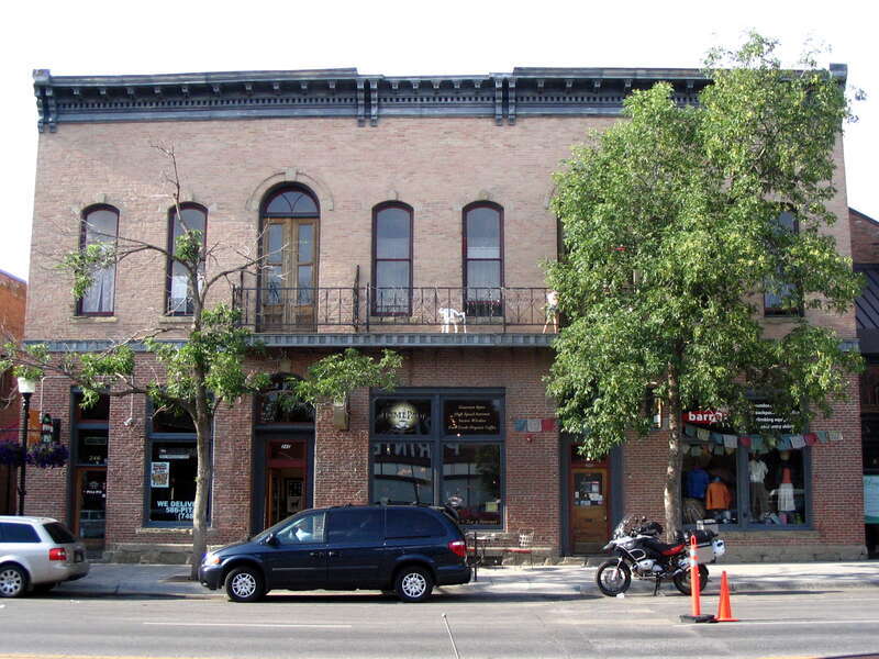 The Spieth &amp; Krug Brewery (1883) on Main Street in Bozeman, Montana. It is listed on the National Register of Historic Places.