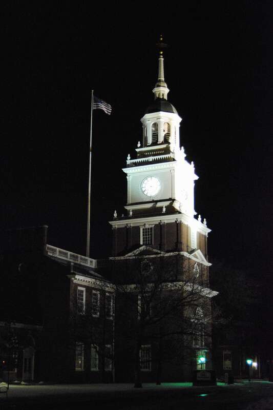 The Henry Ford Museum Clock Tower, at night; Dearborn.