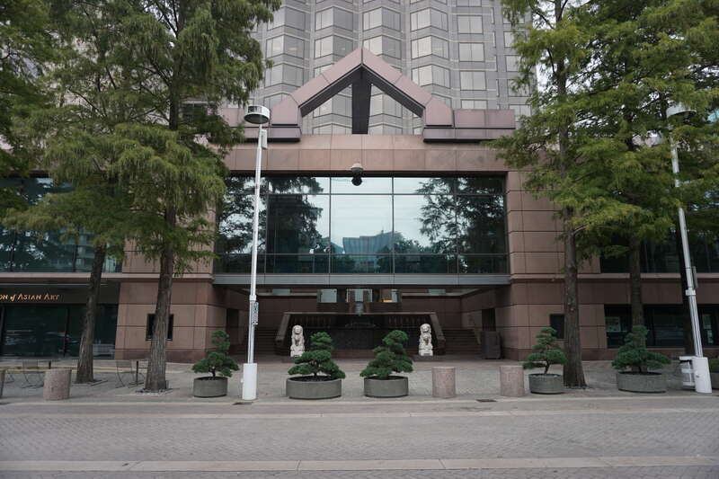 The exterior of the Trammell &amp; Margaret Crow Collection of Asian Art in Dallas, Texas (United States).