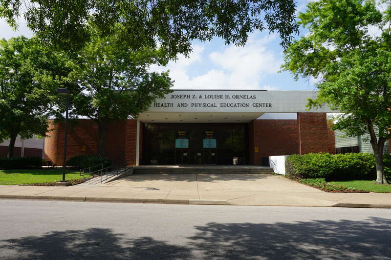 The Ornelas Health and Physical Education Center on the campus of Tyler Junior College in Tyler, Texas (United States).