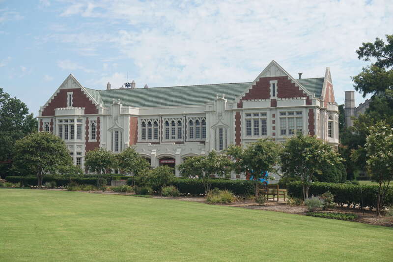 The Visitor Center on the campus of the University of Oklahoma in Norman, Oklahoma (United States).