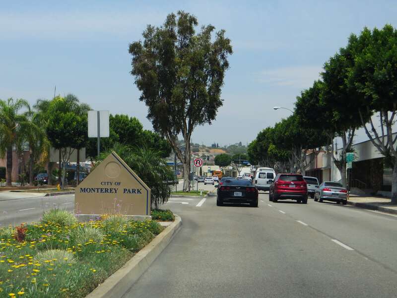 Monterey Park is a city in Los Angeles County, California, United States, 10 miles (16 km) east of Downtown Los Angeles. The city's motto is "Pride in the past, Faith in the future". Monterey Park is part of a cluster of cities (Alhambra, Arcadia,