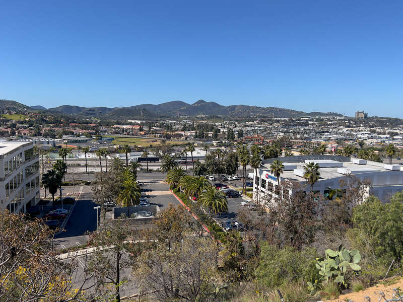East View from a Hilltop Neighborhood in Escondido, California