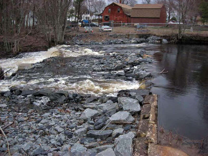 This project removes two aging mill dams from the Mill River in Taunton, Massachusetts and increases the benefits of a restored river system while protecting human structures. The project is opening up 30 miles of high-quality habitat for American