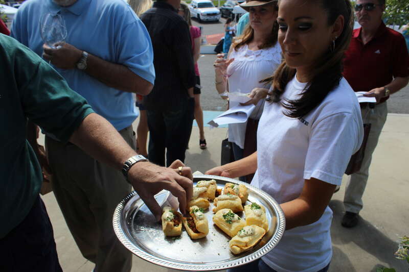 Wine Country Bistro and Bottle Shop on Line Avenue held its fourth annual "Wine and Swine" shindig on Sunday, April 22. As the event's name would suggest, the main attractions are wine - lots of varieties are available to sample - and pork cooked