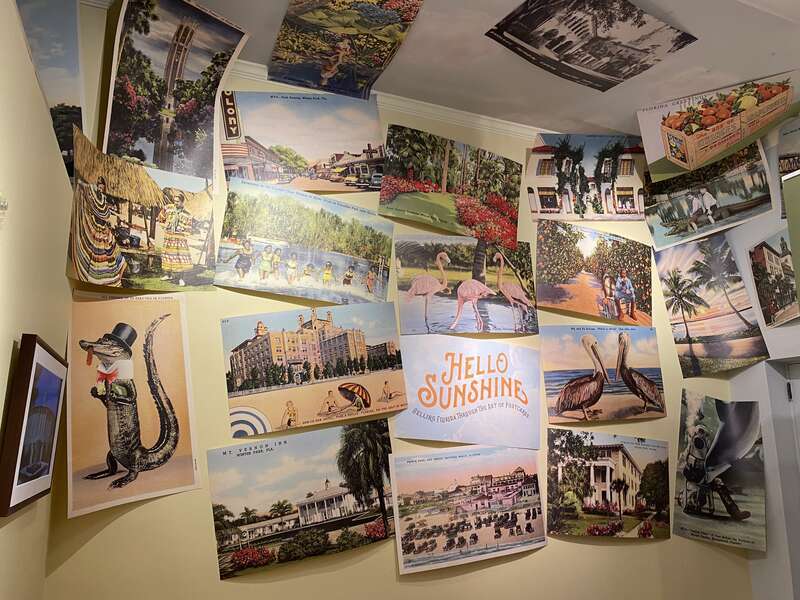 Beginning on Friday, February 9th, the Winter Park History Museum launched an exhibit featuring postcards of Winter Park. Rick Frazee, former owner of the Mt. Vernon Inn, is to thank for the exhibit, as many of the postcards were donated from his