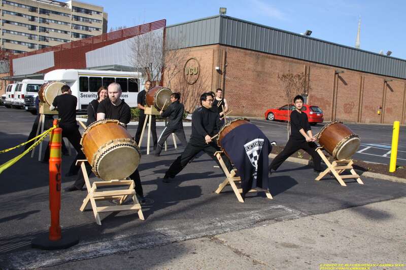 Taiko demonstration by the Mandingo Ambassadors