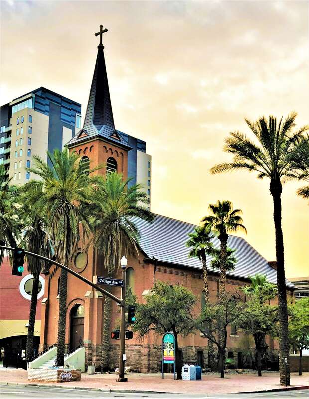 Old St. Mary's Church – formerly Our Lady of Mount Carmel Catholic Church, and also known as "The Old Church: – at 230 East University Avenue in Tempe, Arizona is a historic church at the built in 1903 and designed in the Romanesque Revival style by