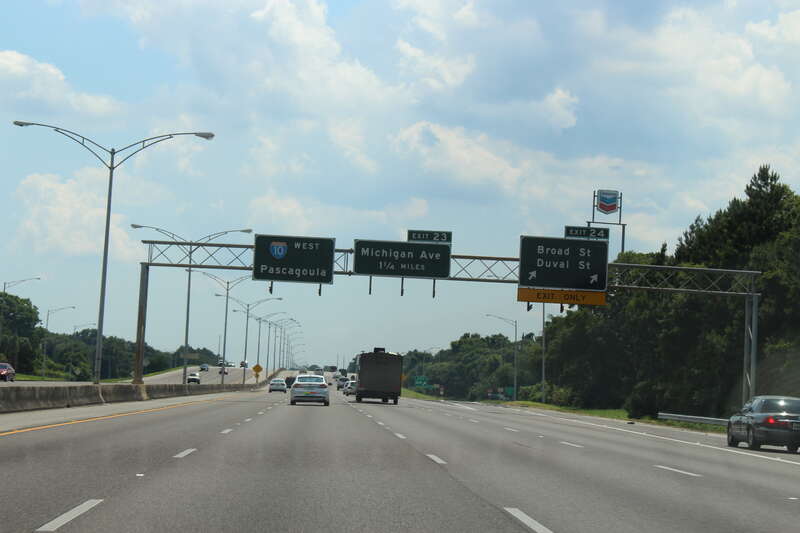 Interstate 10 WB Exit 24, Mobile, Mobile County, Alabama