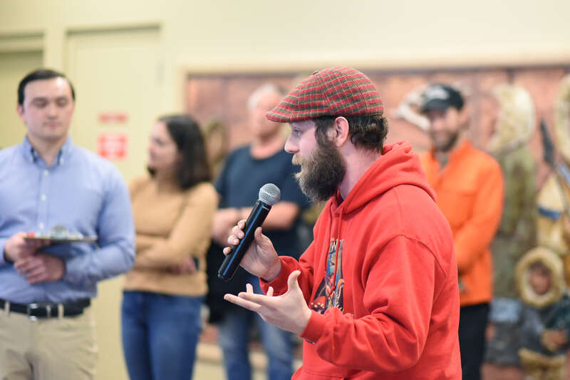 On Saturday, March 9, 2024, many Anchorage legislators participated in a Town Hall event at UAA's Cuddy Hall. Participants voiced concerns about topics ranging from education funding to energy and artificial intelligence.
Photo credit: "Photo used
