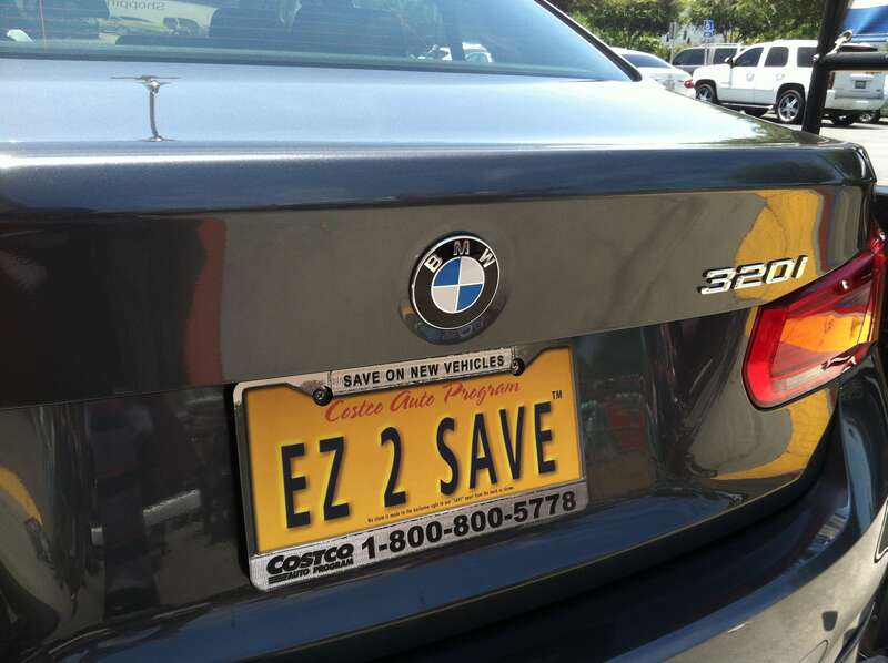 BMW 320i 2017 Base Sedan Close Up Back. Built in Rosslyn, South Africa and Designed in Germany.