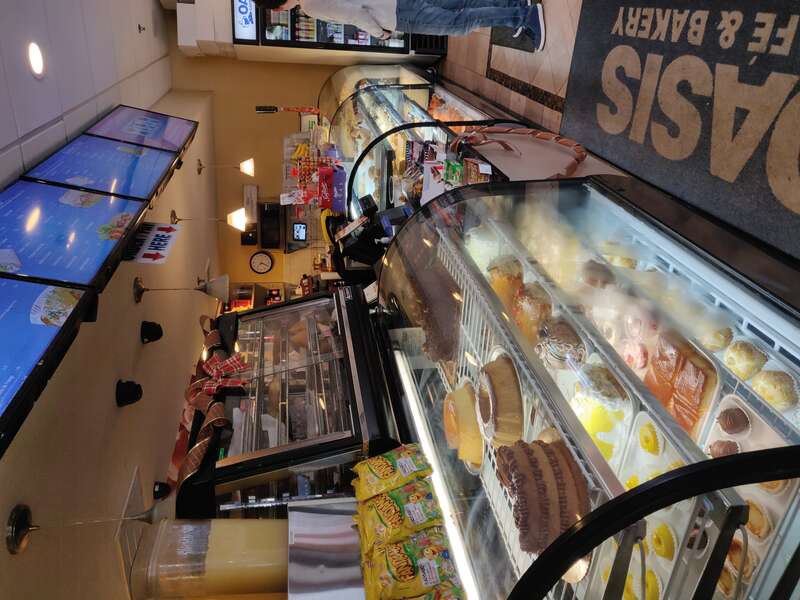 bakery treats on display
