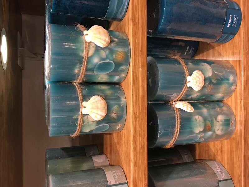 Blue candles