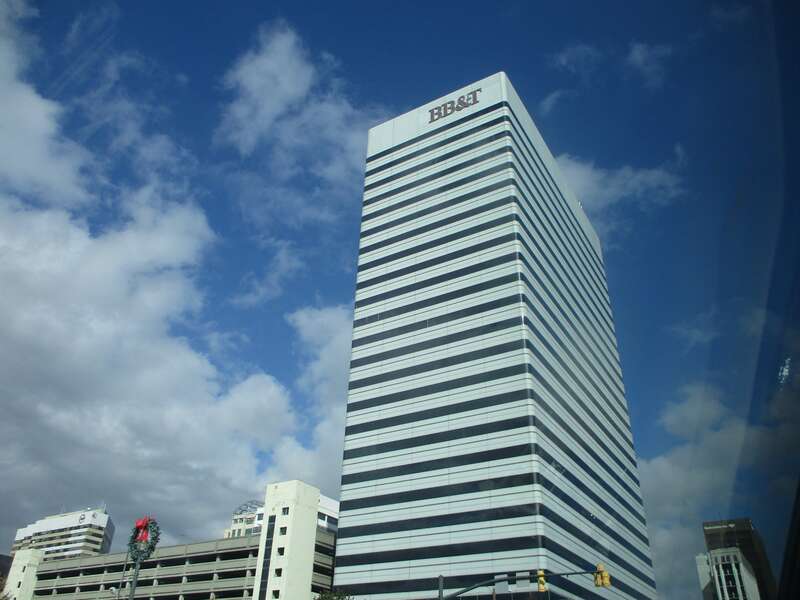 A view of the Capitol Center taken from Gervais Street in Columbia, SC