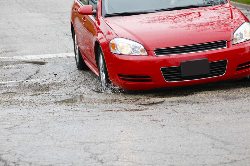 Images of potholes