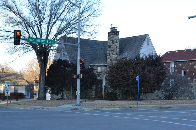 Castle Rock in Kansas City, Kansas. Listed on the National Register of Historic Places.