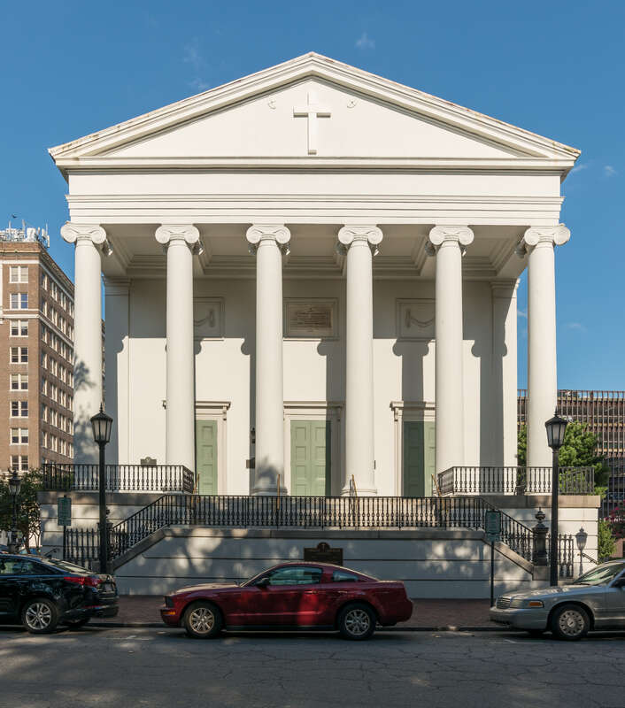A west view of Christ Church Episcopal, Savannah