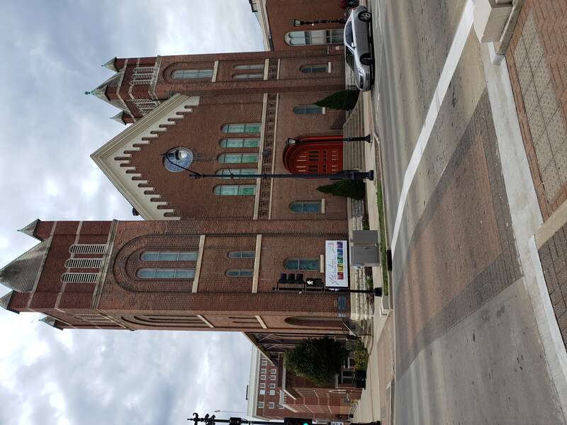 Exterior of the church, at 7th St and Capitol Ave.