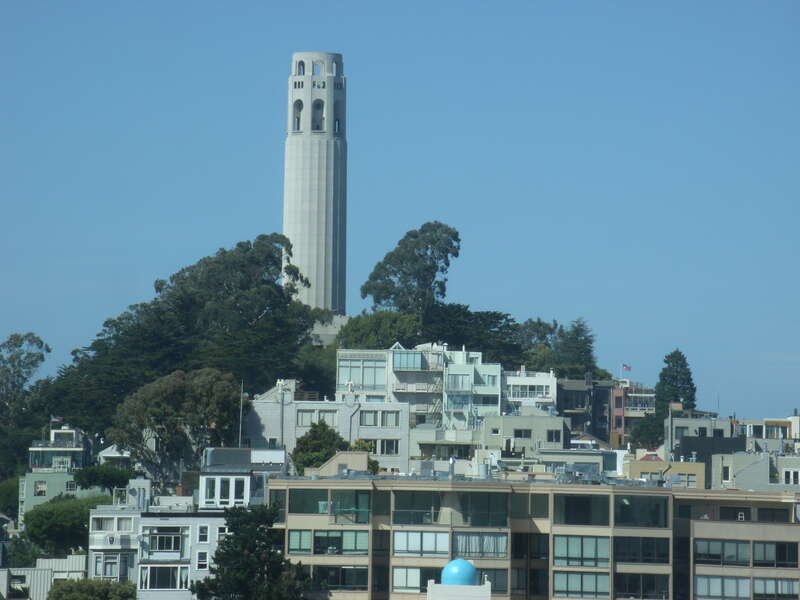 Coit Tower view from Hilton FiDi
