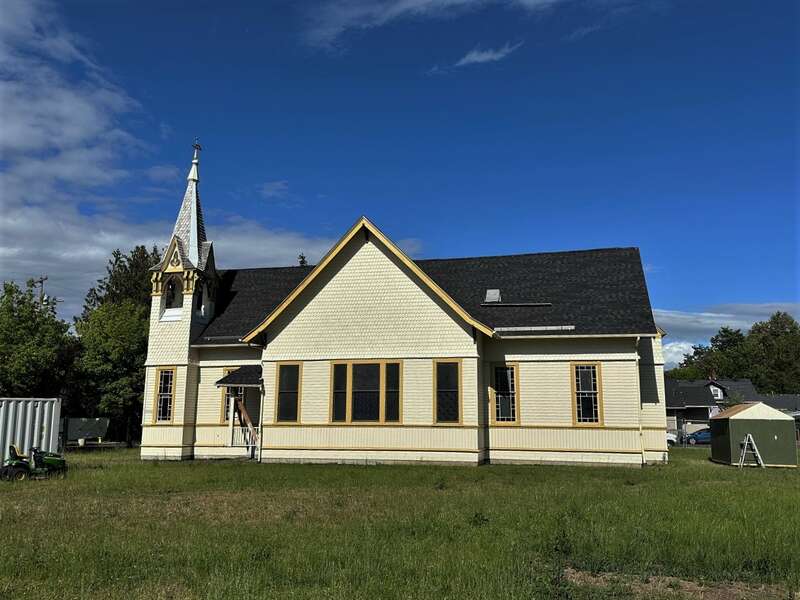 Cumberland Presbyterian Church  1892 Queen Anne Style house of worship, significantly remodeled in 1917, has also been a Mennonite Church and will serve a future use as a community center.  Structure was moved four blocks west due to traffic
