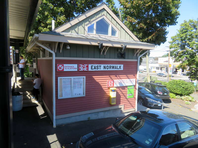 East Norwalk station in September 2018