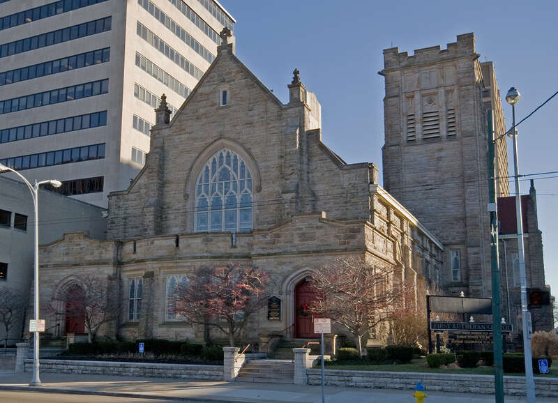 First Lutheran Church in Dayton, Oh.  Photo by Greg Hume.