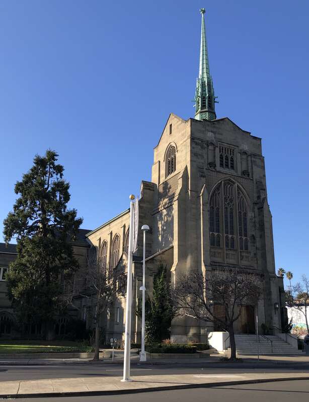 Historic church founded in 1853 in Oakland, California.