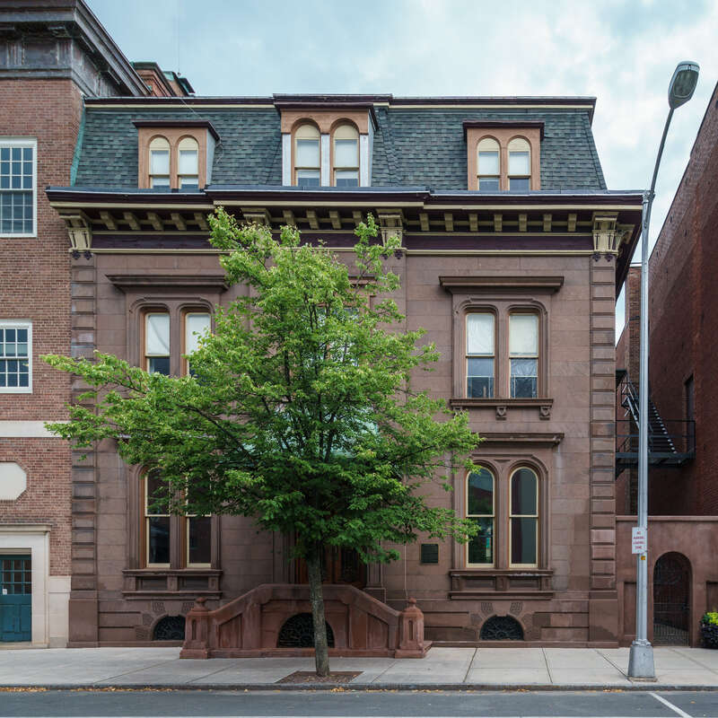 French House, Russel Sage College, Troy, New York. Originally the Tillinghast-Barker mansion. Built in 1865 by Charles Whitney and Mary Tillinghast. Sold to Russell Sage College in 1936.