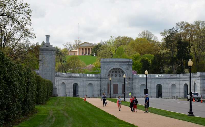 Entrance of Arlington National Cemetery, VA, USA.  Camera Location data is incorrect.