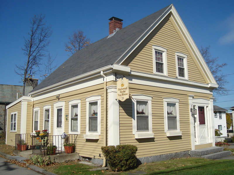 The House at 25 High School Avenue in Quincy, Massachusetts, built in 1850 and added to the National Register of Historic Places in 1989. External link: http://thomascranelibrary.org/htm/290.htm