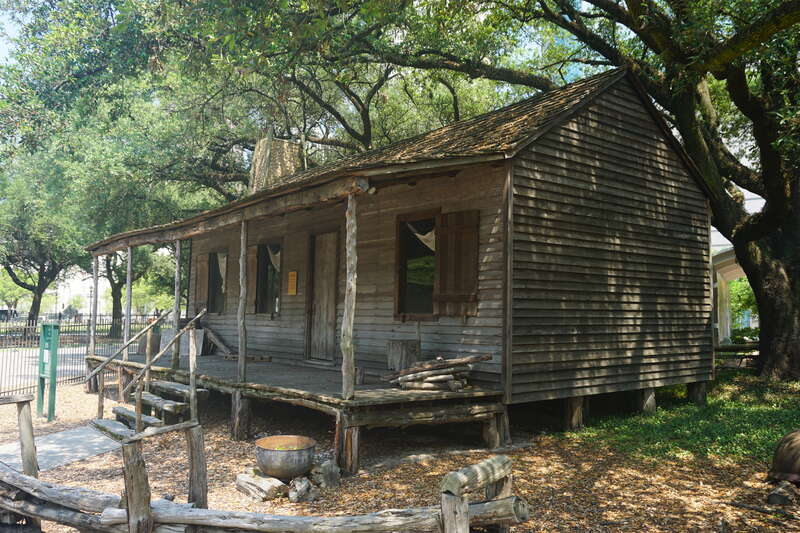 The 1823 Old Place at Sam Houston Park in Houston, Texas (United States).