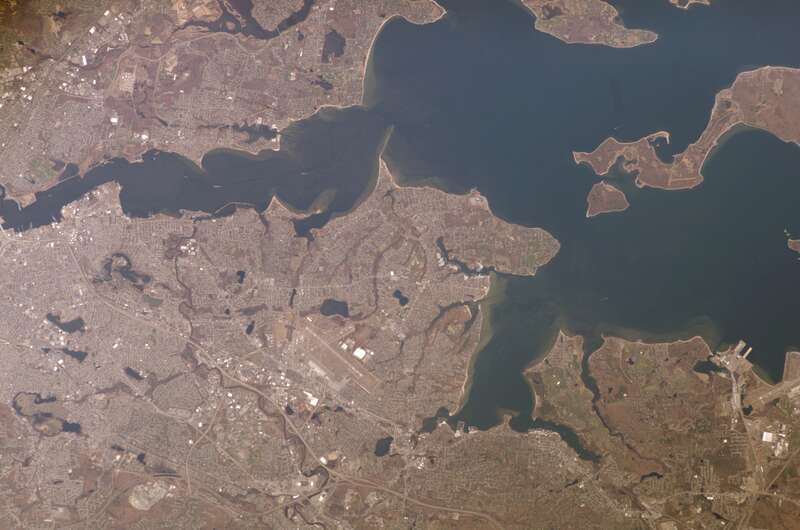 View of Rhode Island taken during ISS Expedition 16.