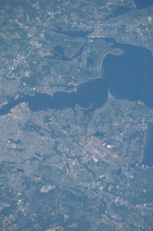 View of Rhode Island taken during ISS Expedition 48.